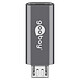 Adaptador Micro-USB a USB-C Goobay. Adaptador de Micro-USB macho a USB-C hembra - USB OTG.