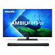 Philips 42OLED808/12 + JBL Bar SB510. OLED TV 4K 42" (106 cm) - 120 Hz - Dolby Vision/HDR10+ Adaptable - IMAX Mejorado - HDMI 2.1 - Compatible con FreeSync/G-Sync - Wi-Fi/Bluetooth - Android TV - Asistente de Google - Ambilight + Hue integrados - Sonido 2.1 70W Dolby Atmos + Soundbar 3.1 200W.