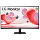 LG 31.5" LED - 32MR50C-B Full HD 1080p PC monitor - 1920 x 1080 pixels - 5 ms (grey to grey) - 16:9 - Curved VA panel - 100 Hz - FreeSync - HDMI/VGA - Black