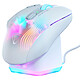 Turtle Beach Kone XP Air (White). Wired or wireless mouse for gamers - right-handed - Bluetooth/RF 2.4 GHz - 19000 dpi optical sensor - 10 buttons - RGB AIMO backlighting - charging station.