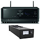 Yamaha RX-V6A Noir + Taga Harmony PF-1000 v2 Noir Ampli-tuner Home Cinema 7.2 - 160W/canal - Tuner FM/DAB - HDMI 8K/60 Hz - 4K/120Hz - HDR10+ - Wi-Fi/Bluetooth/AirPlay 2 - Multiroom + Multiprise 4 prises filtrées