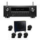 Denon AVC-S970H + Cabasse Eole 4 Black 5.1. 7.2 Home Cinema Amplifier - 95W/channel - HDMI 8K - Upscale 8K - HDR10+, Dolby Vision - Dolby TrueHD, DTS HD Master - Wi-Fi/Bluetooth - AirPlay 2 - Multiroom HEOS Built-in + 5.1 Speaker Pack.