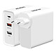 Akashi Chargeur de Voyage 32W Universel 4-en-1 Adaptateur universel de voyage 4-en-1 EU/US/UK/AUS