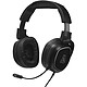 G-Lab KORP Barium (Negro). Auriculares para jugadores - circumaurales - estéreo - micrófono flexible - toma de 3,5 mm - compatibles con PC / consola / móvil.