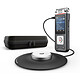 Philips DVT8115 Enregistreur audio numérique avec microphone de réunion à 360° - 3 microphones - 8 Go - Slot MicroSD - Batterie intégrée - Wi-Fi