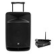 BoomTone DJ TravelSound15-VHF + DJ UHF Solo F2. Wireless speaker 350 Watts RMS - Bluetooth - FM Tuner - USB/SD memory card - with 1 wired microphone + 682.2 MHz UHF wireless microphone.