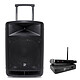 BoomTone DJ TravelSound12-VHF + DJ UHF Solo F1. Wireless speaker 300 Watts RMS - Bluetooth - FM Tuner - USB/SD memory card - with 1 wired microphone + UHF wireless microphone - frequency 663.5 Mhz.