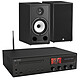 Taga Harmony HTR-1500CD Noir + Triangle Borea BR03 Noir Pré-amplificateur à tubes 2 x 120W avec lecteur CD et tuner FM/DAB+ - Bluetooth + Enceintes bibliothèque sans fil 2 x 100 Watts (la paire)