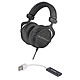 Beyerdynamic DT 990 PRO Black Edition 250 Ohms (Edition Limitée) + Real Cable i-DAC 192 kHz - Noir Casque monitoring circum-aural ouvert - Transducteurs dynamiques - 250 Ohms - Jack 3.5/6.35 mm - Edition Limitée + Amplificateur DAC 24 bits / 192 kHz