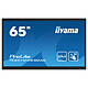 iiyama 65" LED - ProLite TE6514MIS-B2AG . Touch screen multipoint 4K UHD - 16:9 - VA - 435 cd/m² - 4000:1 - 6,5 ms - 24/7 - HDMI/DisplayPort/USB-C - Wi-Fi/Bluetooth - HP 2 x 18 W - Certificazione Android 13 Google EDLA - Nero.