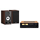 NAD C 3050 (Standard Edition) + Triangle Borea BR03 Walnut. 2 x 80 Watt Hybrid Stereo Amplifier - Wi-Fi/Bluetooth/AirPlay 2 - Gigabit Ethernet - BluOS Multiroom - HDMI eARC + 2 x 100 Watt Bookshelf Speakers (Pair).