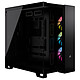 Corsair iCUE LINK 6500X RGB (Negro). Caja de torre media con panel y frontal de cristal templado - 3 ventiladores RGB y concentrador de sistema iCUE LINK - Compatible con ASUS BTF y MSI Project Zero.