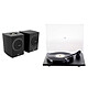 Cabasse Rialto Satin Black + Rega Planar 1 Matte Black. 300 watt active bookshelf speaker Ethernet / Wi-Fi / Bluetooth - Multiroom (per pair) + Belt driven vinyl turntable, 2 speeds (33-45 rpm).