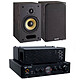 Taga Harmony HTA-25B Black + Davis Acoustics Ariane 1 Black. 2 x 25W Tube Amplifier - Bluetooth + 110 Watt Compact Bookshelf Speakers (Pair).