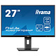 iiyama 27" LED - ProLite XUB2797QSNP-B1 Ecran PC 2.5K - 2560 x 1440 pixels - 1 ms (MRPT) - Format 16/9 - Dalle IPS - 100 Hz - HDMI/DisplayPort/USB-C - Hub USB 3.0 - Ethernet - Pivot - Noir