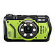 Pentax WG-8 Green. Fotocamera compatta rugged da 20 MP - zoom grandangolare 5x - video Full HD - schermo LCD da 2,7" - impermeabile da 20 m - illuminazione a LED.