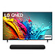 LG 55QNED85 + SE6S. QNED 4K 55" (140 cm) TV - 120 Hz - Dolby Vision IQ / HDR10 / HLG - Wi-Fi/Bluetooth/AirPlay 2 - FreeSync/VRR/ALLM - 4x HDMI 2.1 - Google Assistant/Alexa - Sound 2.0 20W Dolby Atmos + 3.0 Soundbar.