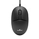 Bluestork Office 20 Mouse compatto a filo - ambidestro - sensore ottico 1000 dpi - 4 pulsanti - USB