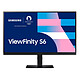 Samsung 27" LED - ViewFinity S6 S27D600EAU Ecran PC 2.5K - 2560 x 1440 pixels - 5 ms (gris à gris) - Format 16/9 - Dalle IPS - HDR10 - 100 Hz - HDMI/DisplayPort - Pivot - Hub USB - Noir