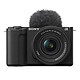 Sony ZV-E10 II + 16-50/3.5-5.6 II. Hybrid APS-C 24.2 MP camera - ISO 32000 - 3" touch-screen LCD - 4K HDR video - Wi-Fi/Bluetooth + E PZ 16-50mm f/3.5-5.6 OSS lens.