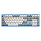 The Keyboard House Pine Pro MX Red (Bleu) Clavier mécanique sans fil - USB/Bluetooth/RF 2.4 GHz - interrupteurs mécaniques rouges (Cherry MX Red) - compatible PC et Mac - AZERTY, Français