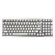 The Keyboard House Maple Pro MX Red (Argent) Clavier mécanique sans fil - USB/Bluetooth/RF 2.4 GHz - interrupteurs mécaniques rouges (Cherry MX Red) - compatible PC et Mac - AZERTY, Français