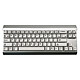 The Keyboard House Gingko Pro MX Red (Argent) Clavier mécanique sans fil - format TKL - USB/Bluetooth/RF 2.4 GHz - interrupteurs mécaniques rouges (Cherry MX Red) - compatible PC et Mac - AZERTY, Français