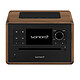 Sonoro Elite Nogal/Antracita. Microsistema conectado - Radio FM/DAB+ - Reproductor de CD - Bluetooth - AUX - Salida de auriculares .