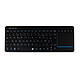 INOVU AT200MK Black (AZERTY, French). Wireless multimedia keyboard with touchpad - RF 2.4 GHz (USB dongle included) - AZERTY, French.