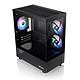 Thermaltake View 170 TG ARGB (noir) Boitier Mini Tour avec 2 parois en verre trempé et 3 ventilateurs ARGB