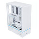 Lian Li SUP01 White. Medium tower case with tempered glass panel and 3 120 mm fans.