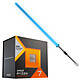 AMD Ryzen 7 7800X3D Bundle The Force with SOLAARI WAAN Silver Elite Lightsaber . 8-Core 16-Thread Processor socket AM5 (boxed version without fan) + RGB LED Connected Lightsaber - 36-inch blade .