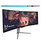 Fox Spirit 49" LED - PGM490 V2 Bundle The Force 3840 x 1080 pixels - 4 ms - 32/9 Format - 1800R Curved VA Panel - HDR - FreeSync - 144 Hz + LED RGB Connected Sabre - 36-inch Blade.