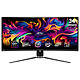 MSI 34" OLED - MPG 341CQPX QD-OLED Ecran PC UltraWide WQHD - 3440 x 1440 pixels - 0.03 ms (gris à gris) - Format 21/9 - Dalle OLED - 240 Hz - HDR True Black 400 - FreeSync Premium Pro - HDMI/DisplayPort/USB-C - Hauteur réglable - Noir