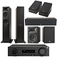 JBL MA710 Black + JBL Pack Stage V2 260F Espresso 5.0.2 Atmos. 7.2 Home Cinema Amplifier - 110 Watts - HDMI 8K - HDR10+/Dolby Vision - Wi-Fi/Bluetooth + 5.0.2 Atmos Package.