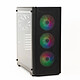 Fox Spirit FG1 (Nero). Case Medium Tower con pannello in vetro temperato e 3 ventole ARGB da 120 mm sulla parte anteriore .