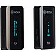 Boya BY-XM6-S1. Microfono a cravatta wireless - RF 2,4 GHz - schermo OLED - microfono omnidirezionale - portata 100 m - 1 trasmettitore - 1 ricevitore.