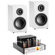 Divarte VTA-40BT + Triangle Elara LN01 White. 2 x 25W Tube Amplifier - Bluetooth + Bookshelf Speakers (Pair).