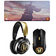 SteelSeries Arctis World of Warcraft Bundle Ensemble casque, souris, tapis de souris - Bluetooth/RF 2.4 GHz - audio spatial 360° - capteur optique 18000 dpi - 18 boutons