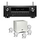 Denon AVR-S970H + Cabasse Alcyone 3 Blanc 5.1 Amplificateur Home Cinema 7.2 - 95W/canal - HDMI 8K - Upscale 8K - HDR10+, Dolby Vision - Dolby TrueHD, DTS HD Master - Wi-Fi/Bluetooth - AirPlay 2 - Multiroom HEOS Built-in + Pack d'enceintes 5.1