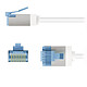 Nota Goobay Cavo RJ45 Slim Cat 6e U/FTP 10 m (Bianco) .