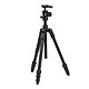 Manfrotto Befree Advanced AS - MKBFRTA4FB-BH Alu/Rouge Kit trépied de voyage Befree Advanced AS en alu. avec bagues