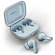 Motorola Buds (Sky Blue) . Cuffie in-ear senza fili - Bluetooth 5.3 - audio Dolby Atmos - riduzione attiva del rumore - 3 microfoni - durata della batteria di 42 ore - custodia per la carica/il trasporto.