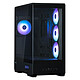 Zalman P50DS Nero. Case MiniTower con pannello e frontale in vetro temperato, 4 ventole ARGB e schermo di monitoraggio.