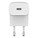 Belkin Boost Charge Chargeur secteur USB-C 20 W avec câble USB-C vers USB-C Chargeur secteur portatif USB-C 20 W avec câble USB-C vers USB-C - Blanc