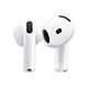 Apple AirPods 4 Écouteurs intra-auriculaires True Wireless - Bluetooth - Commandes/Micro - Autonomie 5 + 25 h - Boîtier de charge USB-C