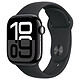 Apple Watch Series 10 GPS + Cellular 42 mm Jet Black Aluminium Sport Band Black M/L. 4G LTE Connected Watch - Aluminium - Waterproof IP6X - GPS - Heart rate monitor/ECG/SpO2/Temperature - OLED Retina Always On display - Wi-Fi 4 / Bluetooth 5.3 - watchOS 11 - Sport Wristband M/L.