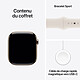 Apple Watch Series 10 GPS + Cellular 46 mm Titane Or Bracelet Sport Lumière Stellaire M/L  pas cher