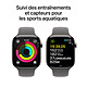 Acheter Apple Watch Series 10 GPS + Cellular 46 mm Titane Naturel Bracelet Sport Gris Minéral M/L