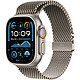 Apple Watch Ultra 2 GPS + Cellular 49 mm Titanio Natural Correa milanesa L. Reloj conectado 4G LTE - Titanio - Resistente al agua IP6X - GPS - Pulsómetro/ECG/SpO2/Temperatura - Pantalla OLED Retina Always On - Wi-Fi 4 / Bluetooth 5.3 - watchOS 11 - Correa milanesa L.